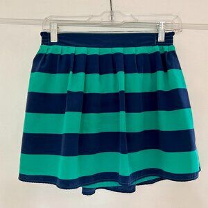 Old Navy Kids Striped Skirt l Blue and Green l Size 10-12